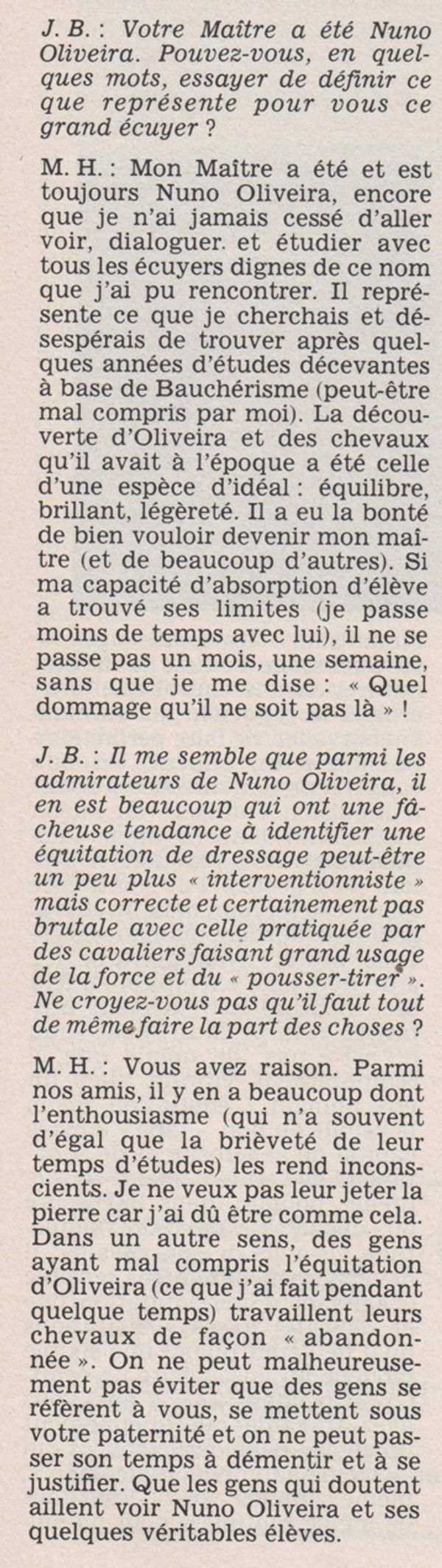 Plaisirs Equestres, 1978