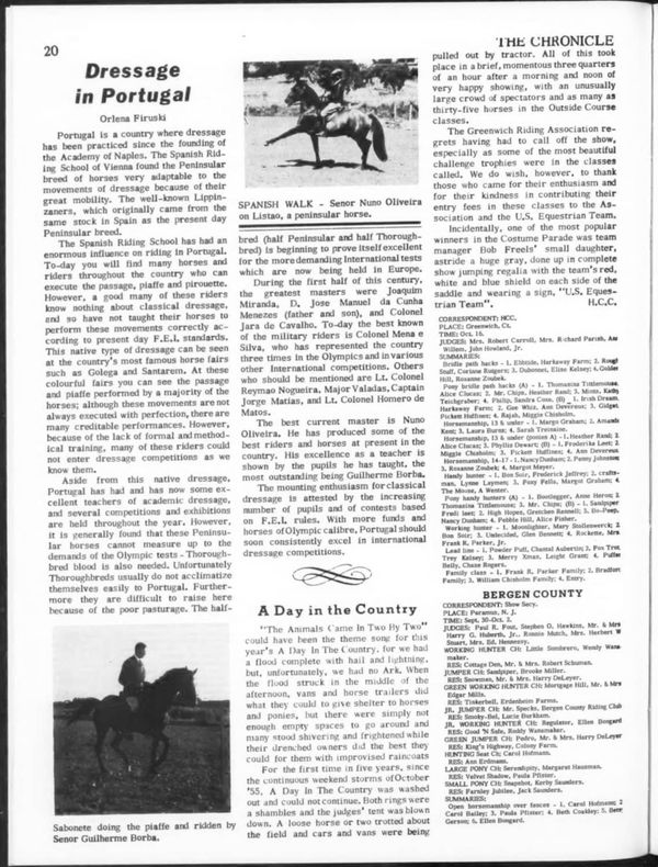 The Chronicle of The Horse, 1960