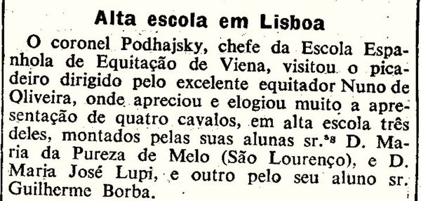 Diario de Lisboa, june 1954