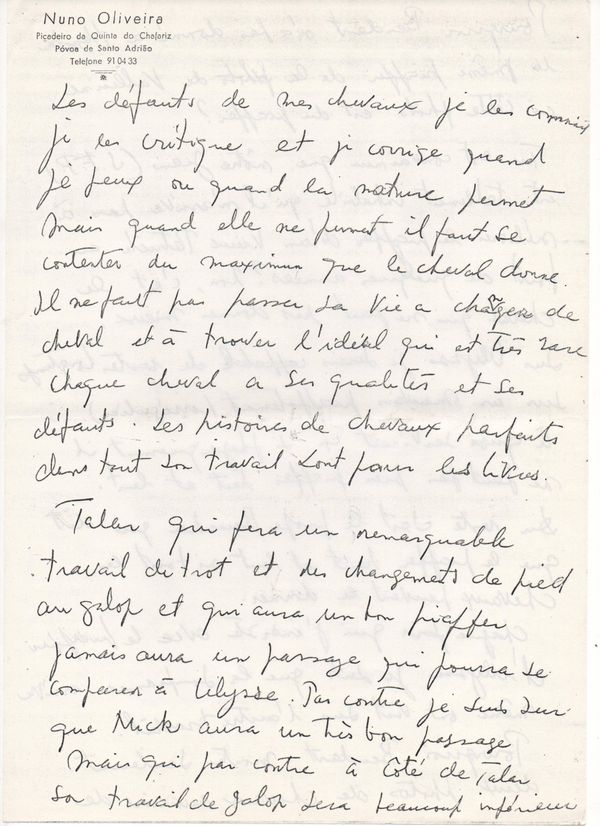 Lettre à Michel Henriquet, 1964