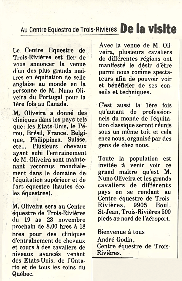 Le Courrier Sud, 1979