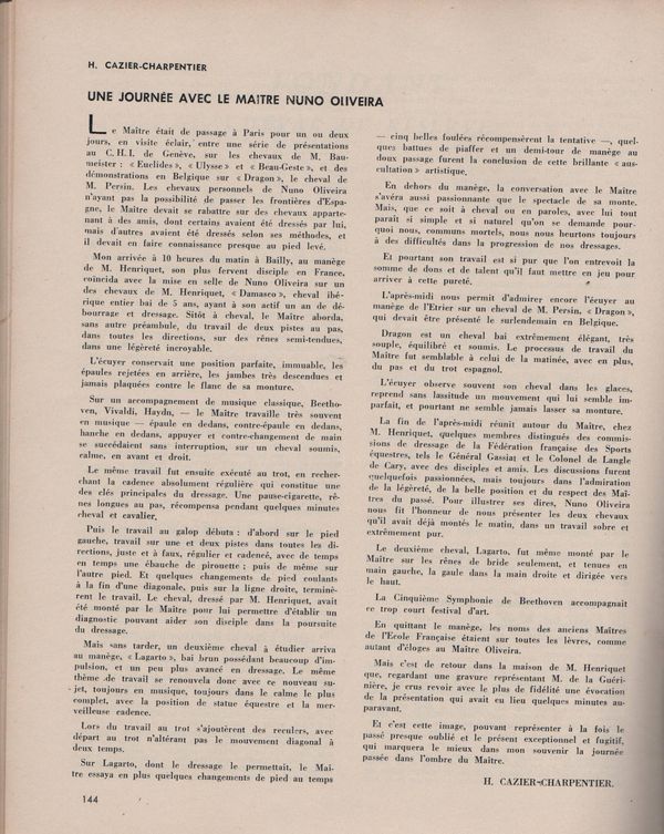 Plaisirs Equestres, 1968