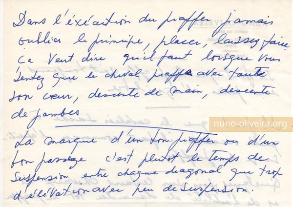 Le piaffer