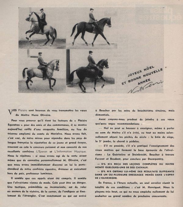 Plaisirs Equestres, 1965