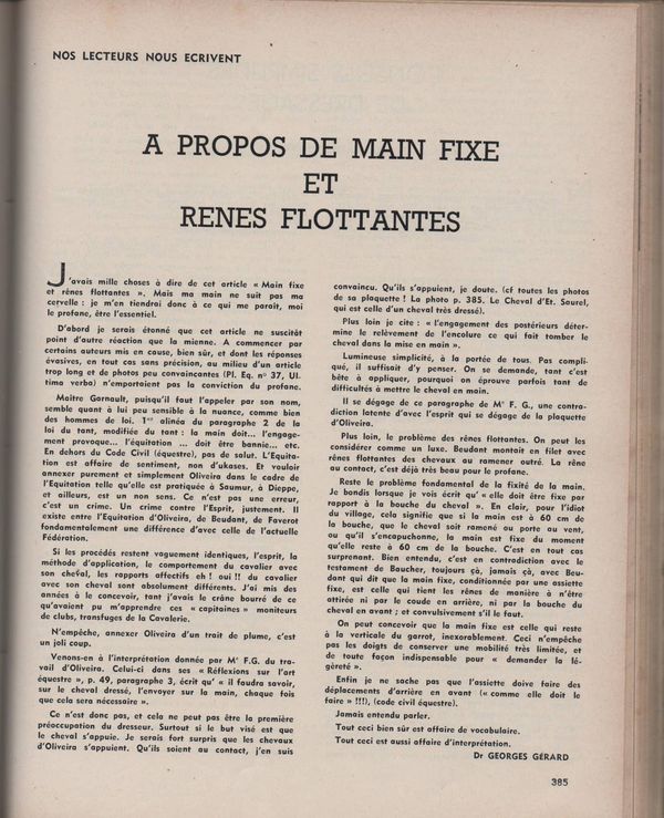 Plaisirs Equestres, 1968